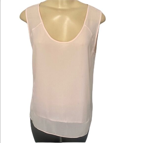 1. State Breezy Light Blush Pink Sheer Layer Tank - Picture 1 of 4